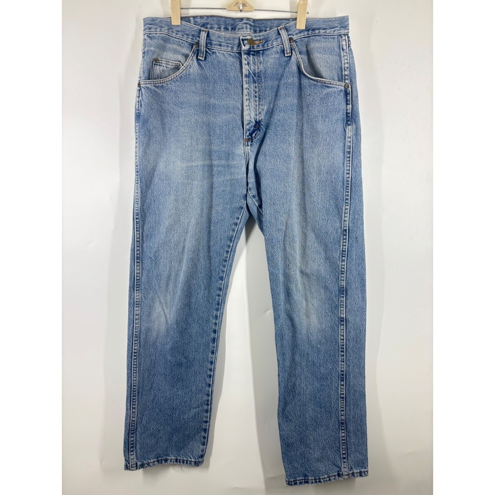 Wrangler‎ Five Star Premium Denim Jeans Mens 36x30 Light Wash Straight 96501DS